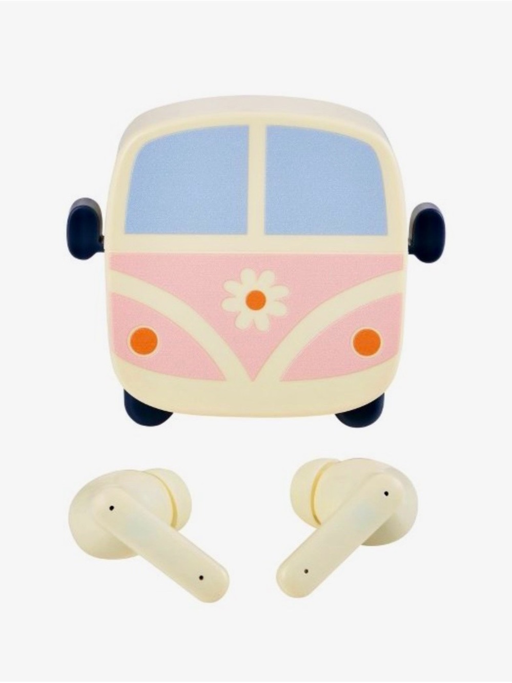 Vivitar True Wireless Groovy Retro Bus Earbuds with Rechargeable Case NIB